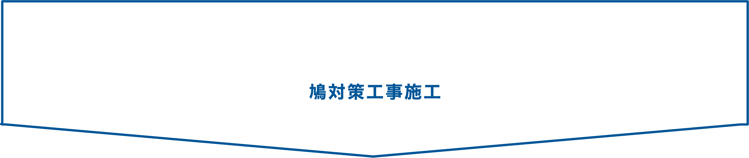 鳩対策工事施工