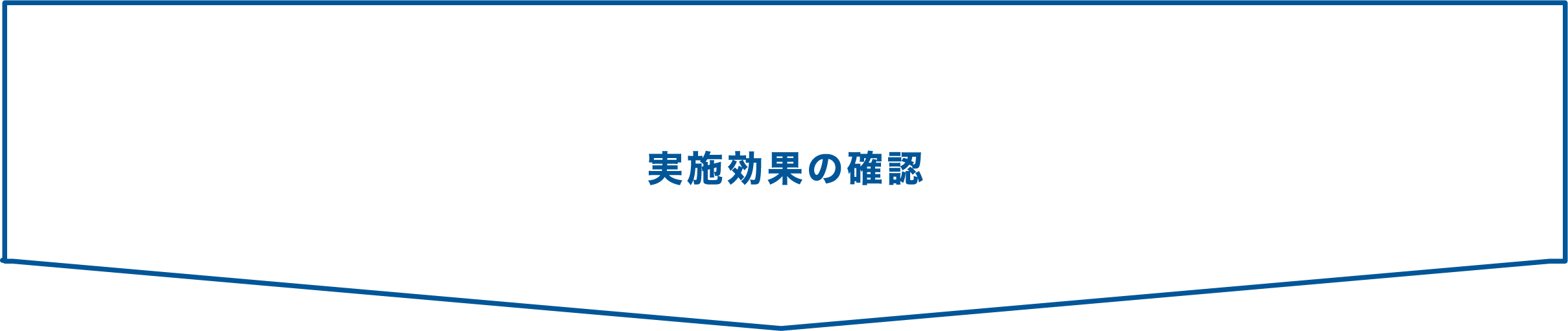 実施効果の確認